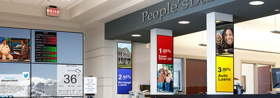 银行营业厅显示解决方案